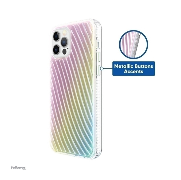 Nwt Onn. 12 Pro Max IPhone Iridescent Ridges Case - Picture 3 of 12